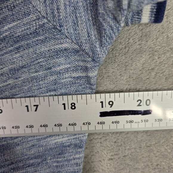 Mens American Eagle Heather Blue Polo Shirt Short Sleeve Cotton Blend Size S - Picture 6 of 8